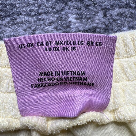 Juicy Couture x Forever 21 Yellow Terry Cloth Cropped Halter Top Short Set 0X - Picture 6 of 16